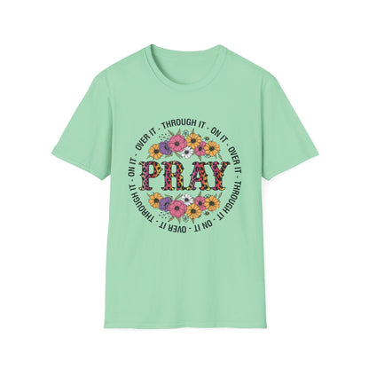 Floral Pray Unisex Softstyle T-Shirt