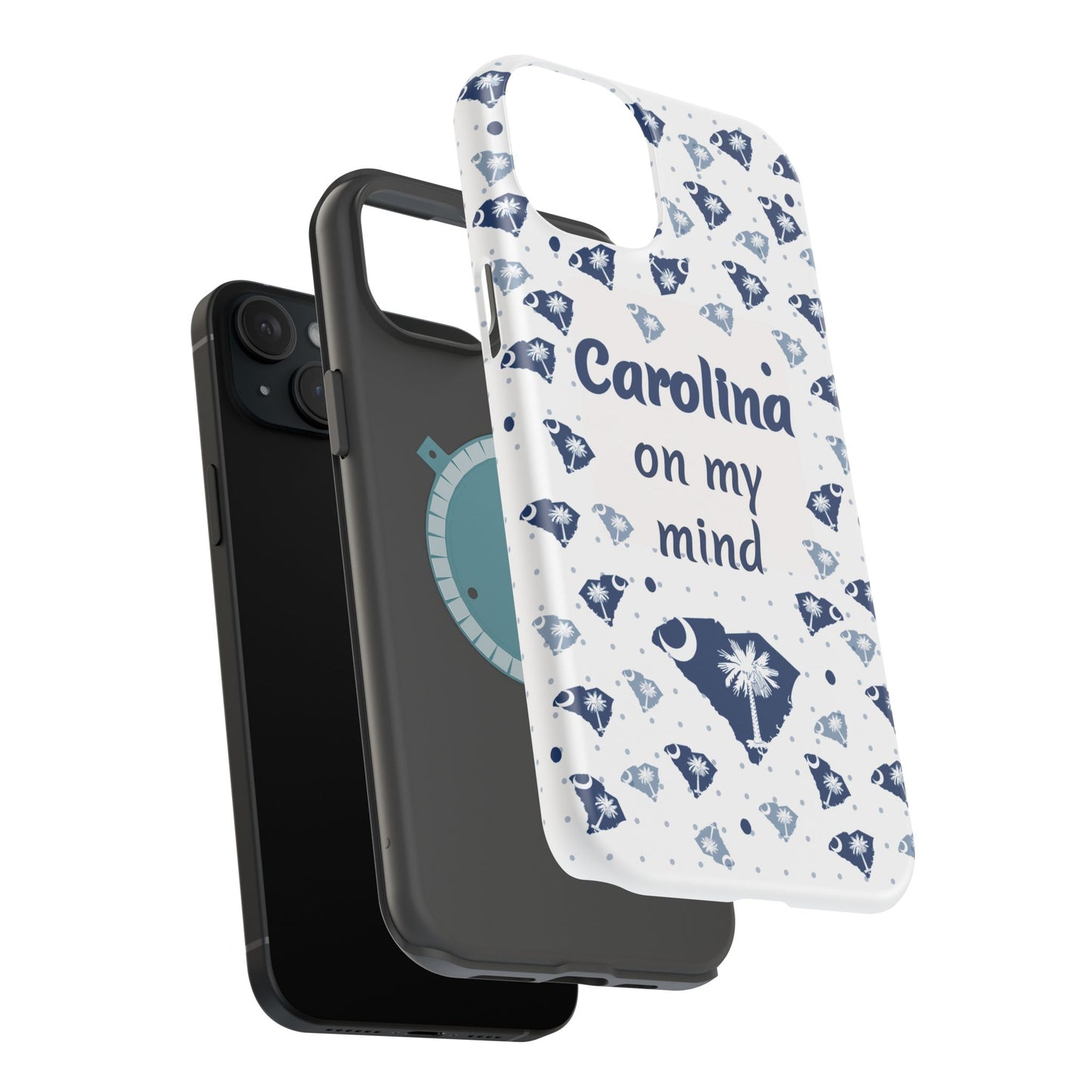 Carolina On My Mind Magnetic Tough Case for iPhone - Coastal Vibes, Perfect Gift for Beach Lovers