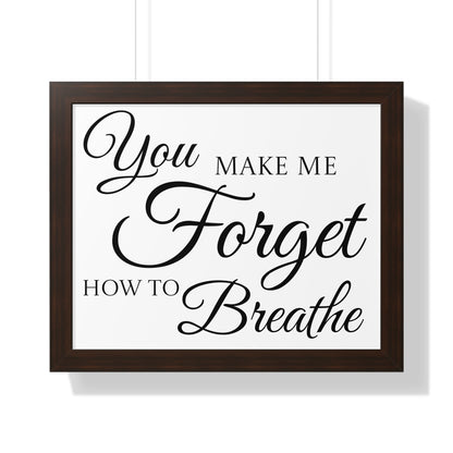 Poster Print - Black and White Love Quote