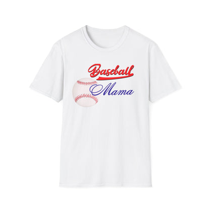 Baseball Mama Unisex Softstyle T-Shirt - Perfect Gift for Sports Moms!