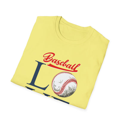 Baseball Love Unisex Softstyle T-Shirt - Perfect for Sports Fans