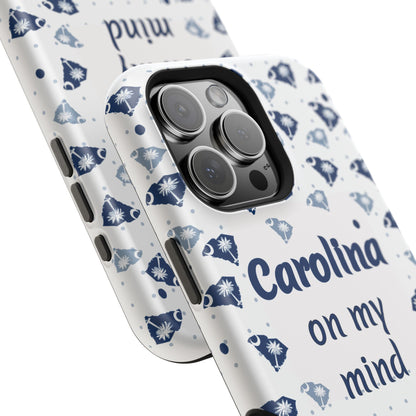 Carolina On My Mind Magnetic Tough Case for iPhone - Coastal Vibes, Perfect Gift for Beach Lovers