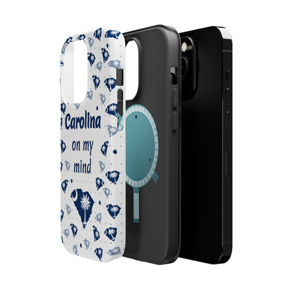 Carolina On My Mind Magnetic Tough Case for iPhone - Coastal Vibes, Perfect Gift for Beach Lovers