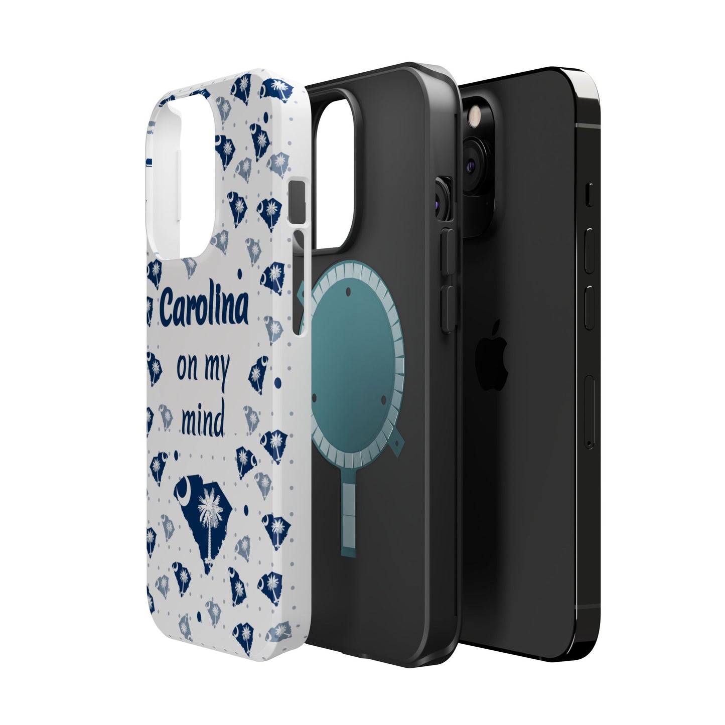 Carolina On My Mind Magnetic Tough Case for iPhone - Coastal Vibes, Perfect Gift for Beach Lovers