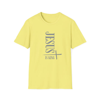 Unisex Softstyle T-Shirt | Jesus is King Inspirational Tee