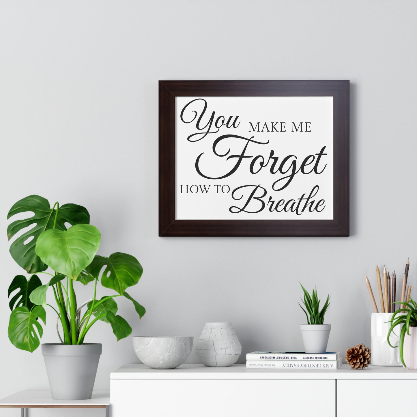 Poster Print - Black and White Love Quote