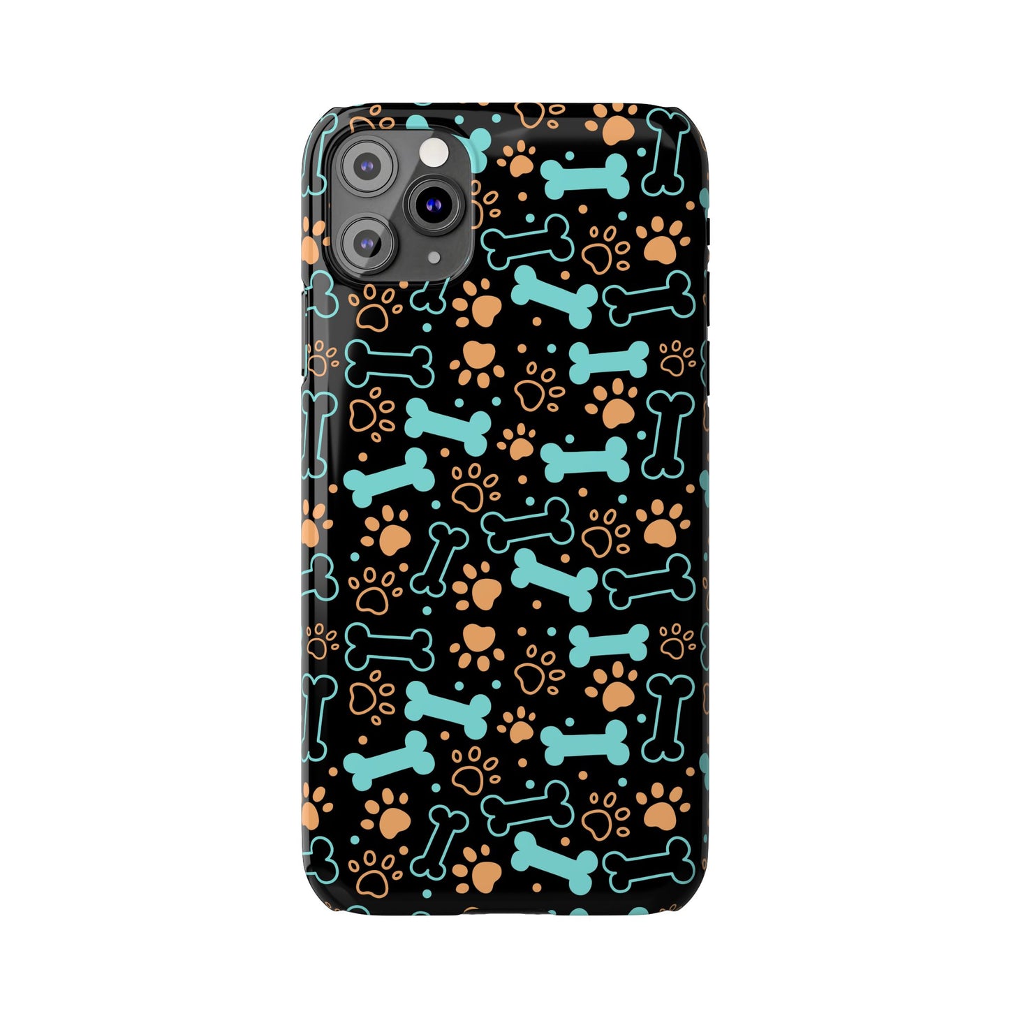 Slim Phone Cases - Puppy Dog/Pawprint Pattern