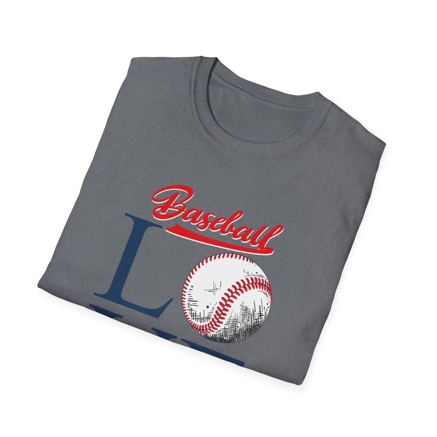 Baseball Love Unisex Softstyle T-Shirt - Perfect for Sports Fans