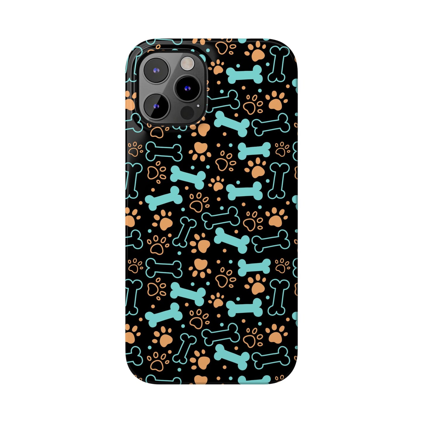 Slim Phone Cases - Puppy Dog/Pawprint Pattern