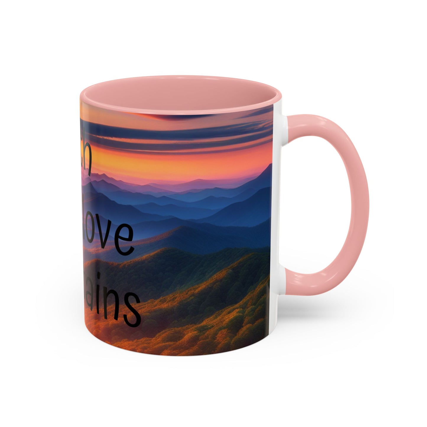 Inspiring Faith Mountains Ceramic Mug - Motivational Coffee Cup for Nature Lovers