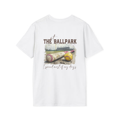 Ballpark Vibes Unisex Softstyle T-Shirt - Perfect for Baseball Lovers