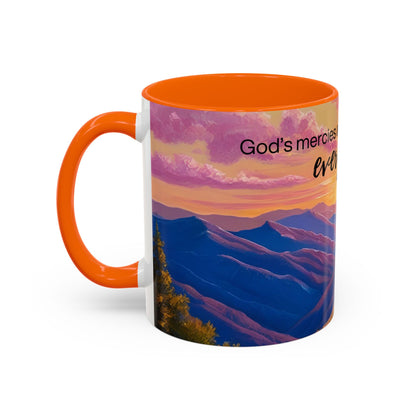 Inspirational Ceramic Mug - 'God's Mercies Are New Every Morning' - 11oz & 15oz