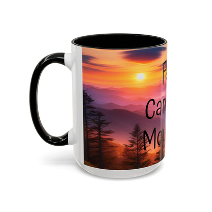 Inspiring Faith Mountains Ceramic Mug - Motivational Coffee Cup for Nature Lovers