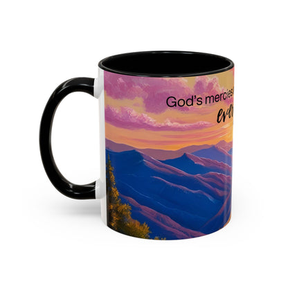 Inspirational Ceramic Mug - 'God's Mercies Are New Every Morning' - 11oz & 15oz