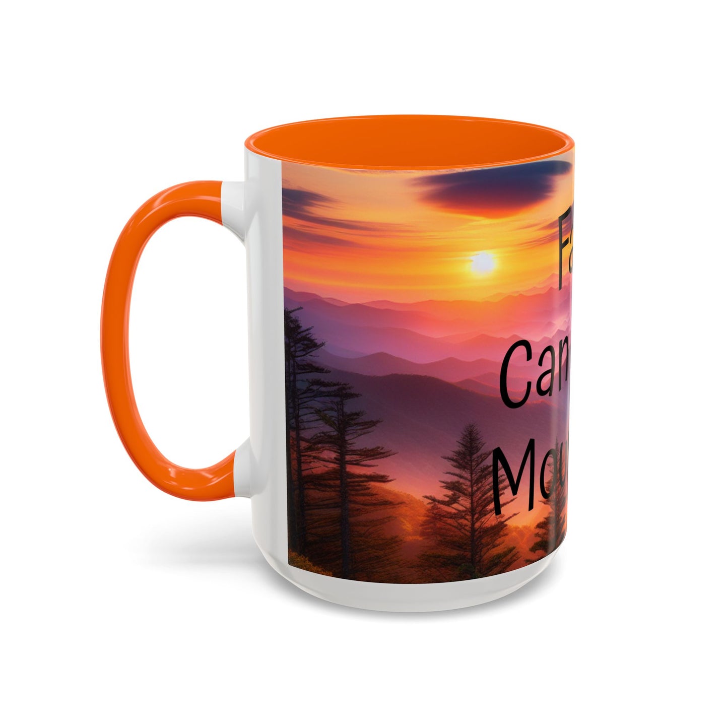 Inspiring Faith Mountains Ceramic Mug - Motivational Coffee Cup for Nature Lovers