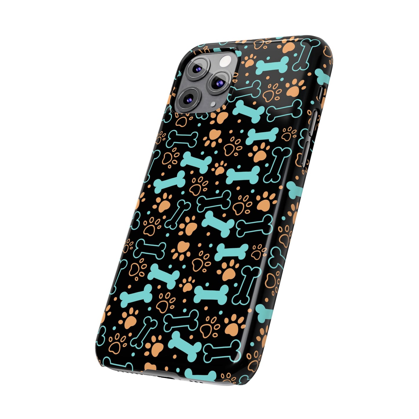 Slim Phone Cases - Puppy Dog/Pawprint Pattern