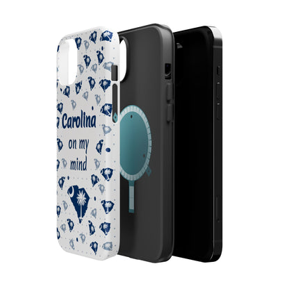 Carolina On My Mind Magnetic Tough Case for iPhone - Coastal Vibes, Perfect Gift for Beach Lovers