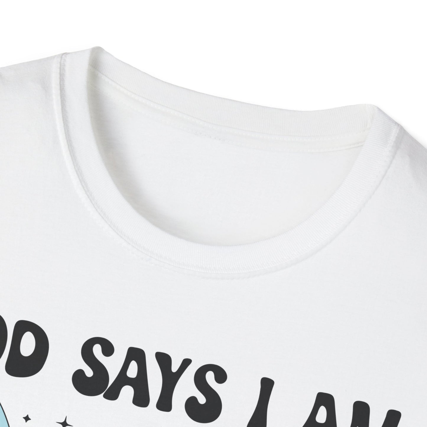 Inspirational Unisex Softstyle T-Shirt - "God Says I Am" Affirmations