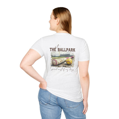 Ballpark Vibes Unisex Softstyle T-Shirt - Perfect for Baseball Lovers