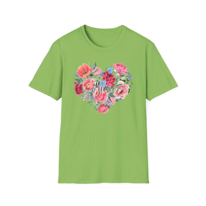 Floral Heart Mimi T-Shirt | Unisex Softstyle Tee