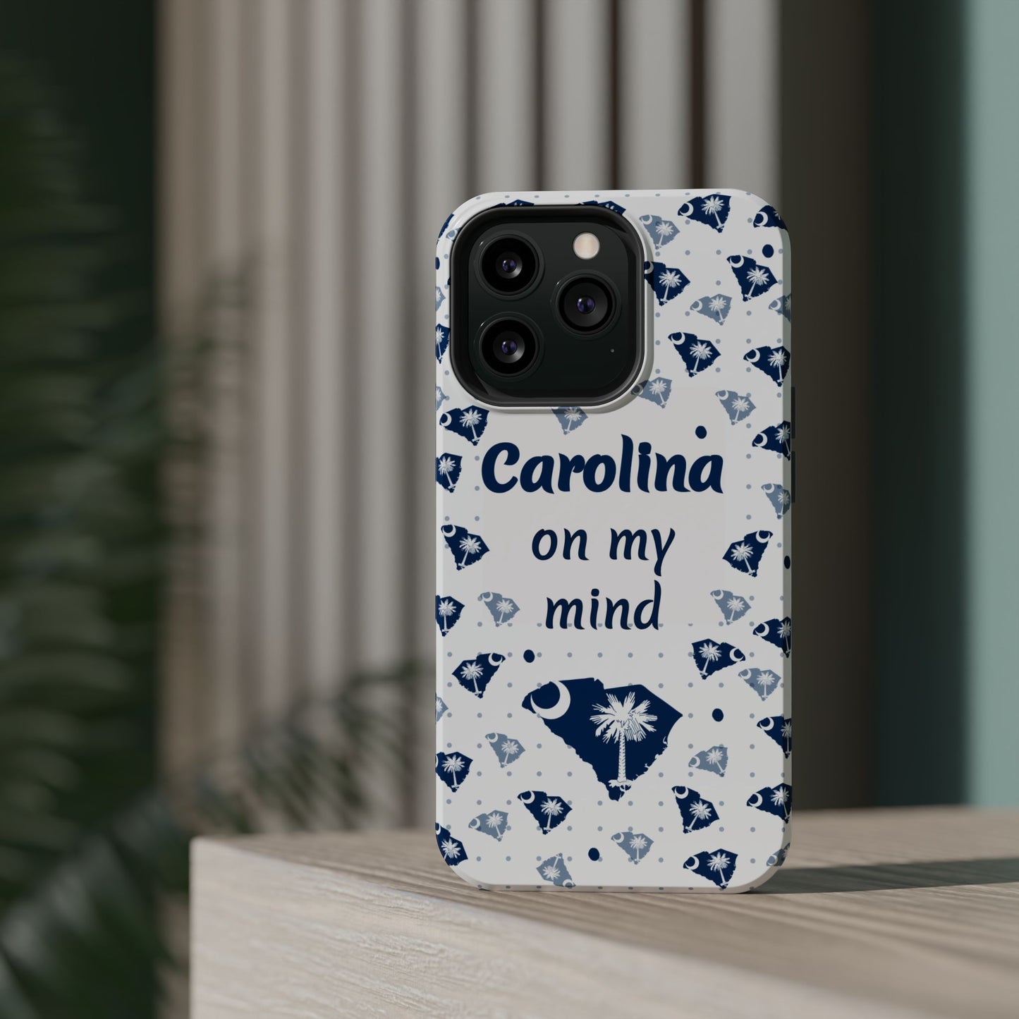 Carolina On My Mind Magnetic Tough Case for iPhone - Coastal Vibes, Perfect Gift for Beach Lovers