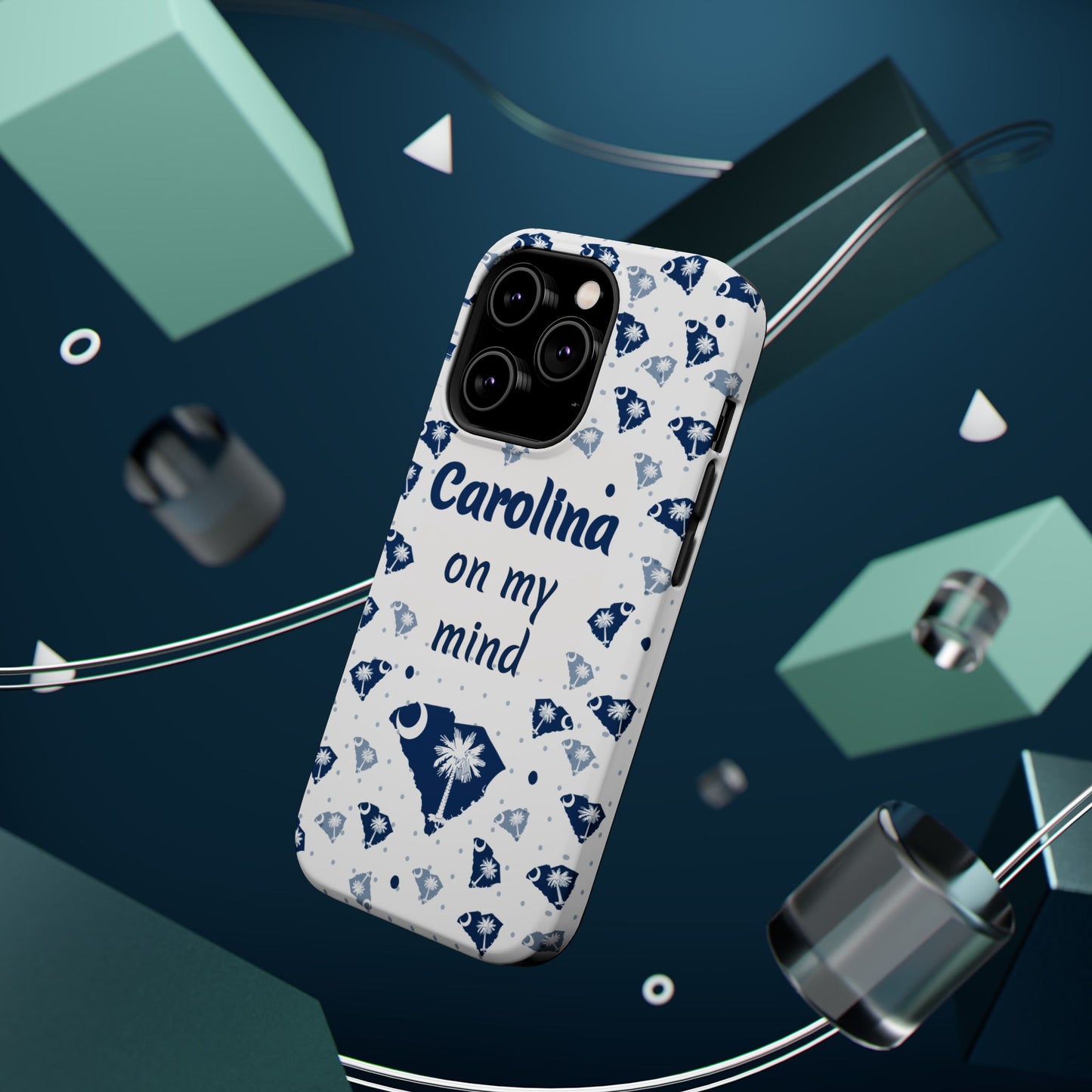 Carolina On My Mind Magnetic Tough Case for iPhone - Coastal Vibes, Perfect Gift for Beach Lovers