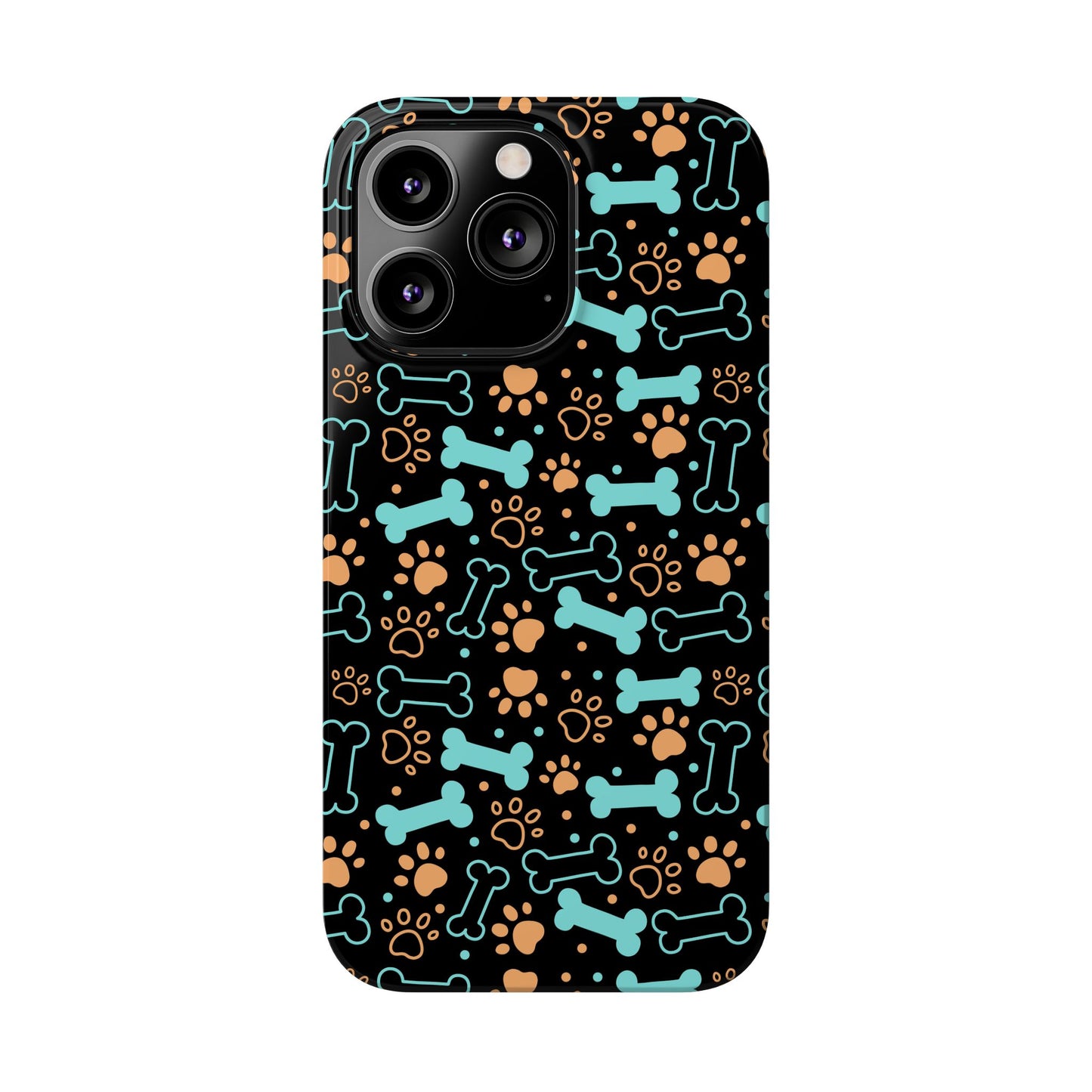 Slim Phone Cases - Puppy Dog/Pawprint Pattern