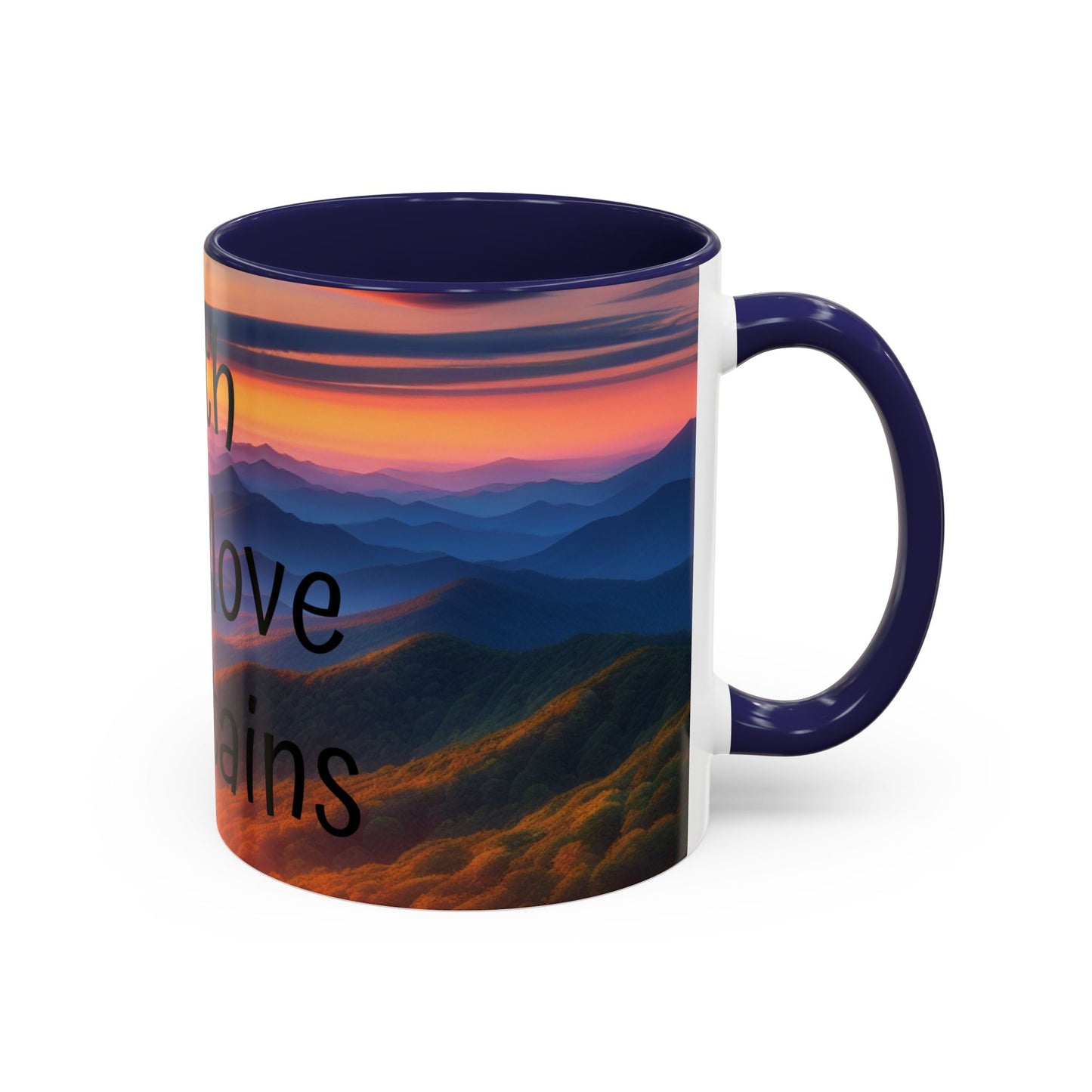 Inspiring Faith Mountains Ceramic Mug - Motivational Coffee Cup for Nature Lovers