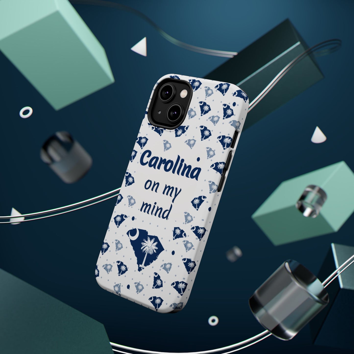 Carolina On My Mind Magnetic Tough Case for iPhone - Coastal Vibes, Perfect Gift for Beach Lovers