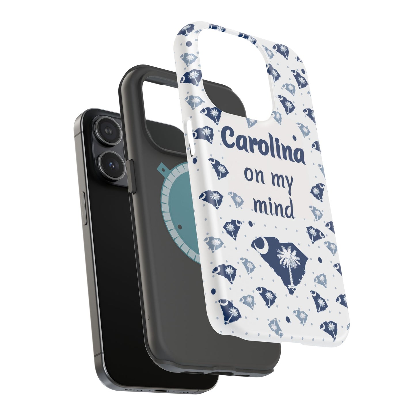 Carolina On My Mind Magnetic Tough Case for iPhone - Coastal Vibes, Perfect Gift for Beach Lovers